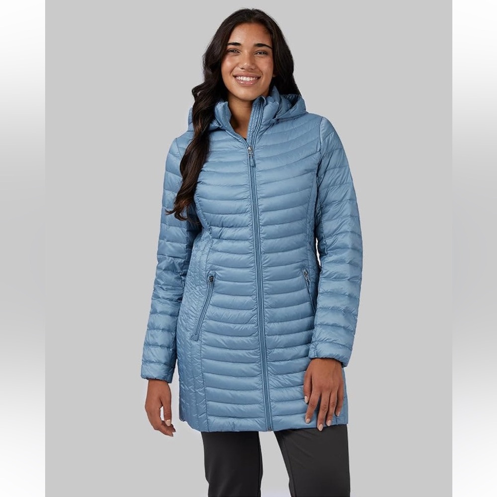 NWT New 32 Degrees Women's 3/4 Ultra-Light Down Jacket XXL